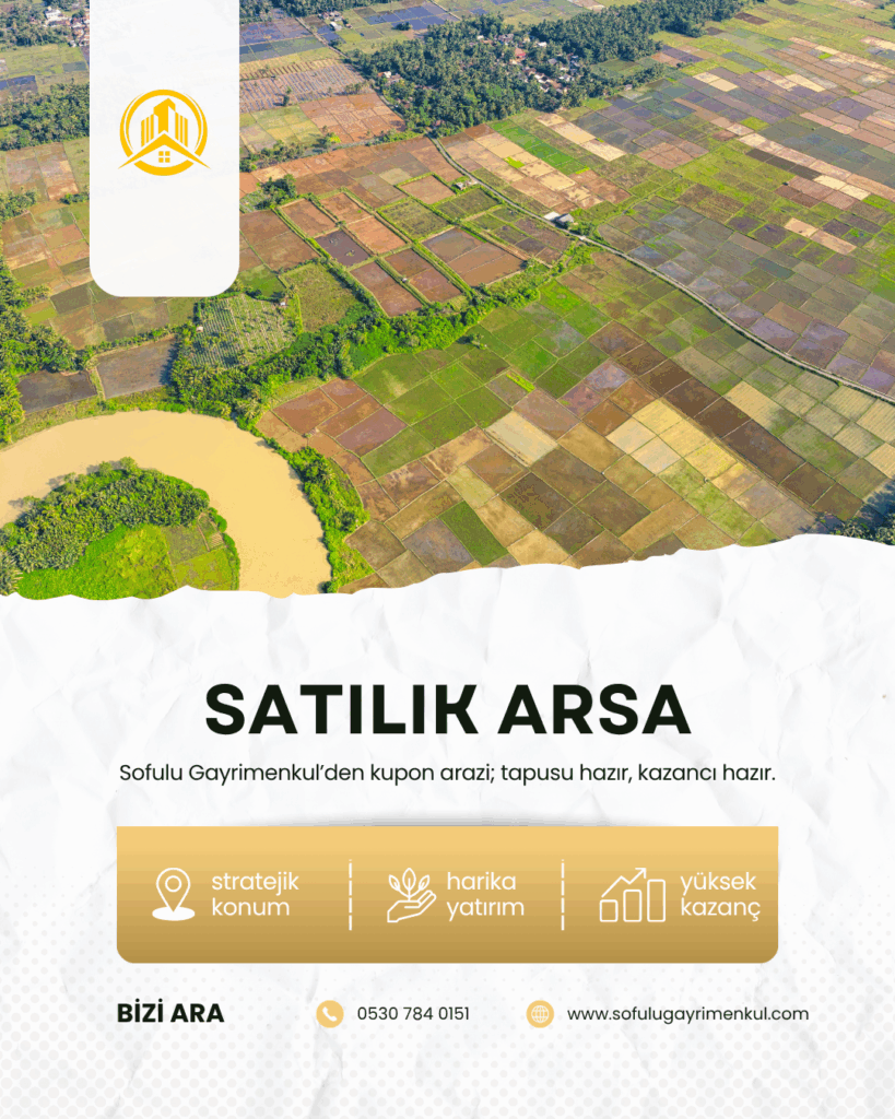 Adana Sarıçam Boynuyoğun’da 600 m² Hisseli Arsa 25 m Bulvar Cepheli